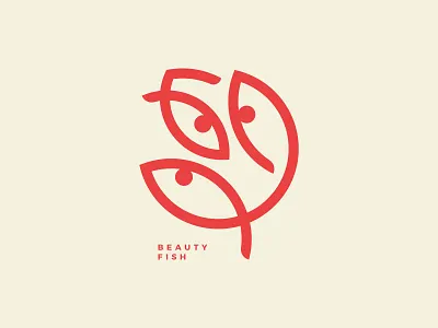Beauty Fish beauty cafe creative logo design fish flower food grill logo logo inspiration restaurant rose seafood simple logo sushi