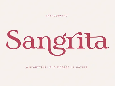 Sangrita font