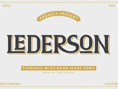 Lederson branding graphic design sans