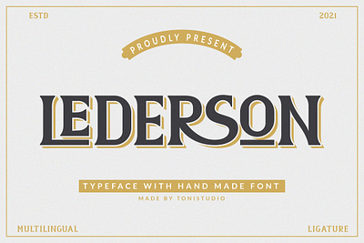 Lederson branding graphic design sans