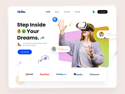 Skillo : Global Website Design colorful website course design course design skill educational website homework interface landing page online course website online school website popular design skill development skill growing skill growing web web design website website design