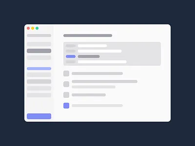 Things 3 Skeleton Layout app branding clean concept design figma flat graphic design minimal mockup modern simple ui vector