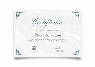 Professional Certificate Design 3d branding cert certificate certificates design graphic design illustration logo ui