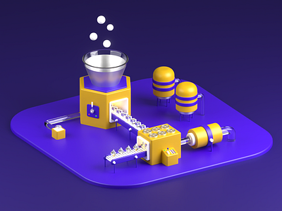 Design Factory - 3D Illustration 3d 3d blender 3d illustration 3d modeling 3d nft bitcoin blender crypto cute 3d design design factory ethereum game illustration illustration isometric lowpoly nft nft design piqo design render