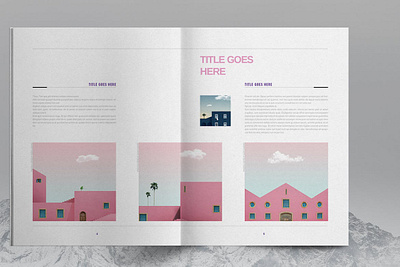 Lifestyle Brochure Template brochure catalog clean clean magazine cool cool magazine design illustration indesign lifestyle magazine minimal minimal brochure modern pink pink brochure print printable simple template