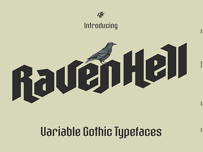Raven Hell - Variable Gothic Font