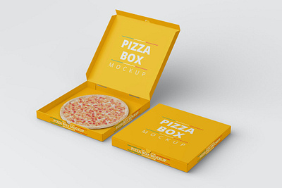 Pizza Box Mockup Right Perspective app box mockup branding colorful design design scene free freebie identity illustration mockup mockup right packaging photoshop pizza box pizza mockup psd realistic right perspective website