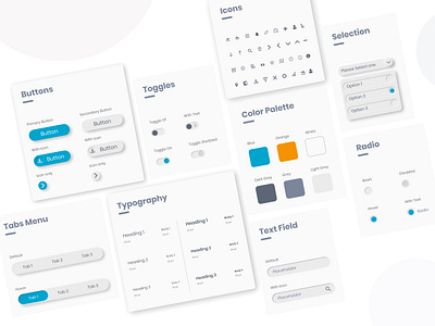 Mobile App - Design System button design design system design system ui design system ux figma figma design system flight search interface design mobile app design sketch design system tabs menu toggles ui ui ux ui design