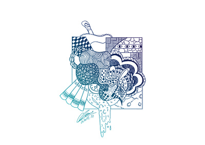 Wonderland design doodles draw graphic design illustration