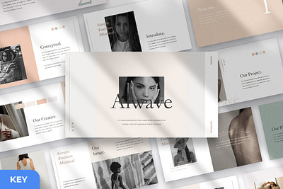 Alwave - Minimal Presentation Template abstract agency annual annual report branding business concept creative design google google slides illustration minimal minimal presentation modern multipurpose powerpoint presentation template report slides