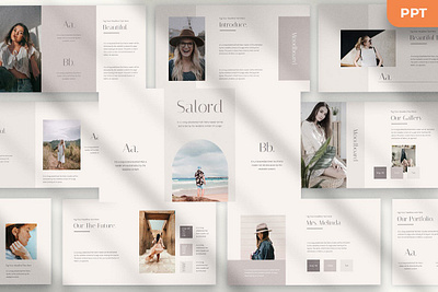 Salord - Minimal Presentation Template abstract annual annual report branding colorful concept creative design google slides illustration keynote layout minimal presentation pitch deck powerpoint report slides ui vector web development