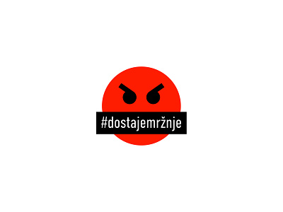Dosta je mržnje brand design identity design logo ngo visual identity
