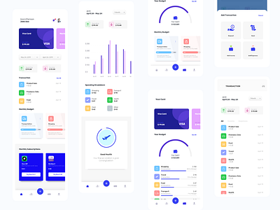 Fintech App app branding clean design dribbble interaction design minimalism ui ui ux ux