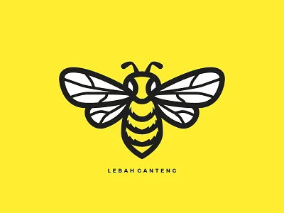 Lebah Ganteng animal bee character design handsome honey honey bee honeycomb illustration insects logo mascot minimalist wasp
