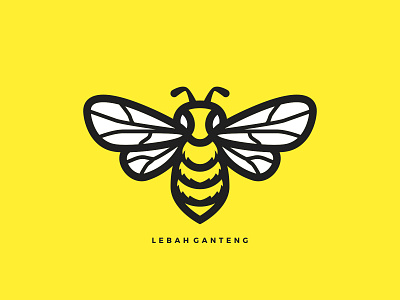 Lebah Ganteng animal bee character design handsome honey honey bee honeycomb illustration insects logo mascot minimalist wasp