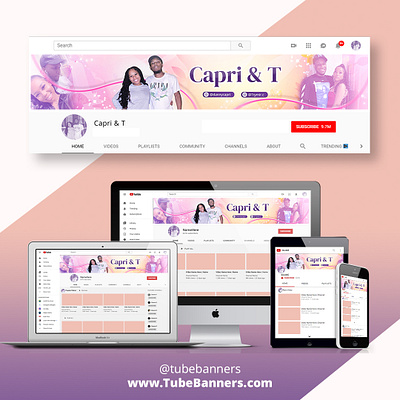 Couple Channel ART | Couple Channel Banner banner channel art couple creative design youtube