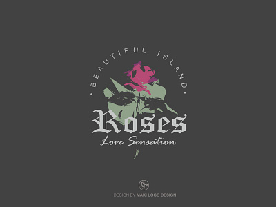 Roses Logo art beautiful beauty blooming blossom bouquet creative flower flower logo flowers garden green logo logotype love love flower plant romantic valentine wedding