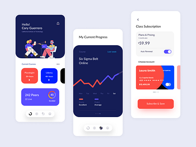 Edu.hub app appdesign branding clean design dribbble education interaction design minimal ui ux