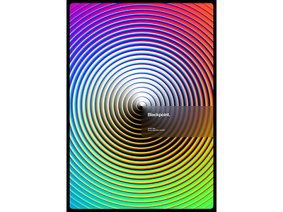 WWP°305 "Blackpoint." abstract art circle color colors design filter forge generative glass gradient graphic design illustration pattern refraction riffles spectrum