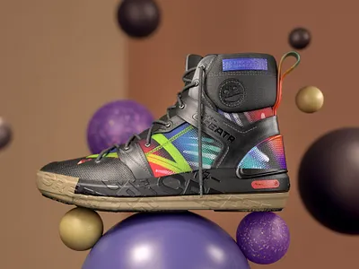 The Great Shoecase - Substance 3D sneaker challenge 3d adobe art challenge design digital painter render shoe sneaker stager substance thegreatshoecase