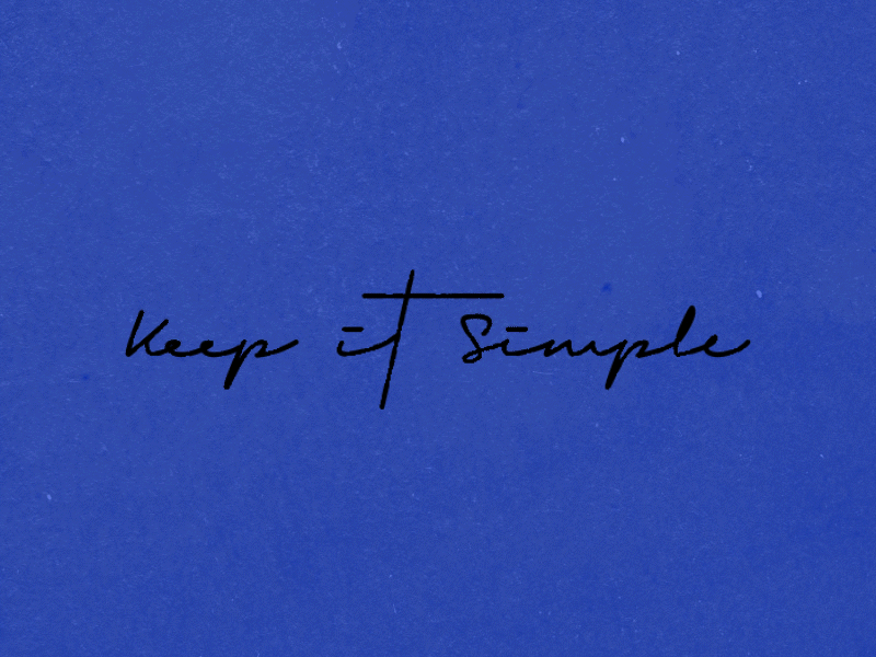 Example of Keep It Simple Reveal Animation