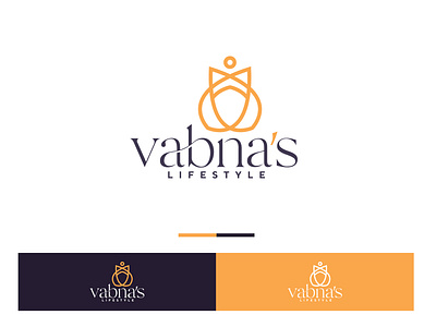 Vabna's Lifestyle_lifestyle_logo branding elegant flower life lifestyle logo lotus love minimal soft vector woman