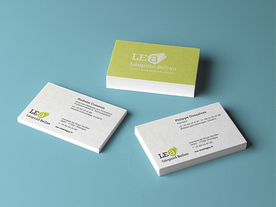 Business card - LEA Léopold Bellan brand brand design brand identity branding corporate design graphic graphic design logo logotype school university