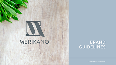 Merikano beautiful brand identity branding contemporary design ecommerce graphic design homeware illustration kitchen logo kitchenware logo m logo minimal modern online marketplace stylish vector visual identity