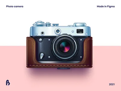 Photo camera camera case design figma icon icons illustration illustrations lens photo photo camera