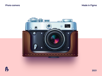 Photo camera camera case design figma icon icons illustration illustrations lens photo photo camera