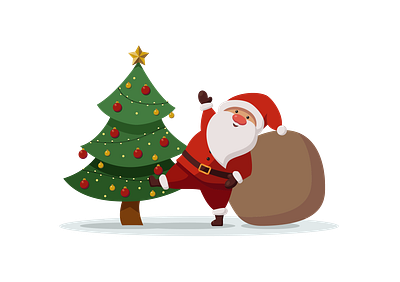 Christmas Illustration for NeoSpace® Expo christmas illustration illustrator santa claus vector