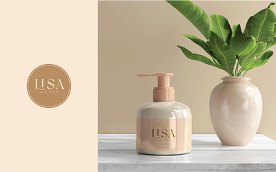 LISA KOREA COSMETIC beauty branding cosmetic graphic design logo logodesign