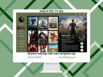 Daily UI 025: TV App - Stemio redesign daily ui daily ui 025 dailyui025 dailyuix design graphic design illustration interface new ui tv app tv app ui ui ui design uiux uix ux web design