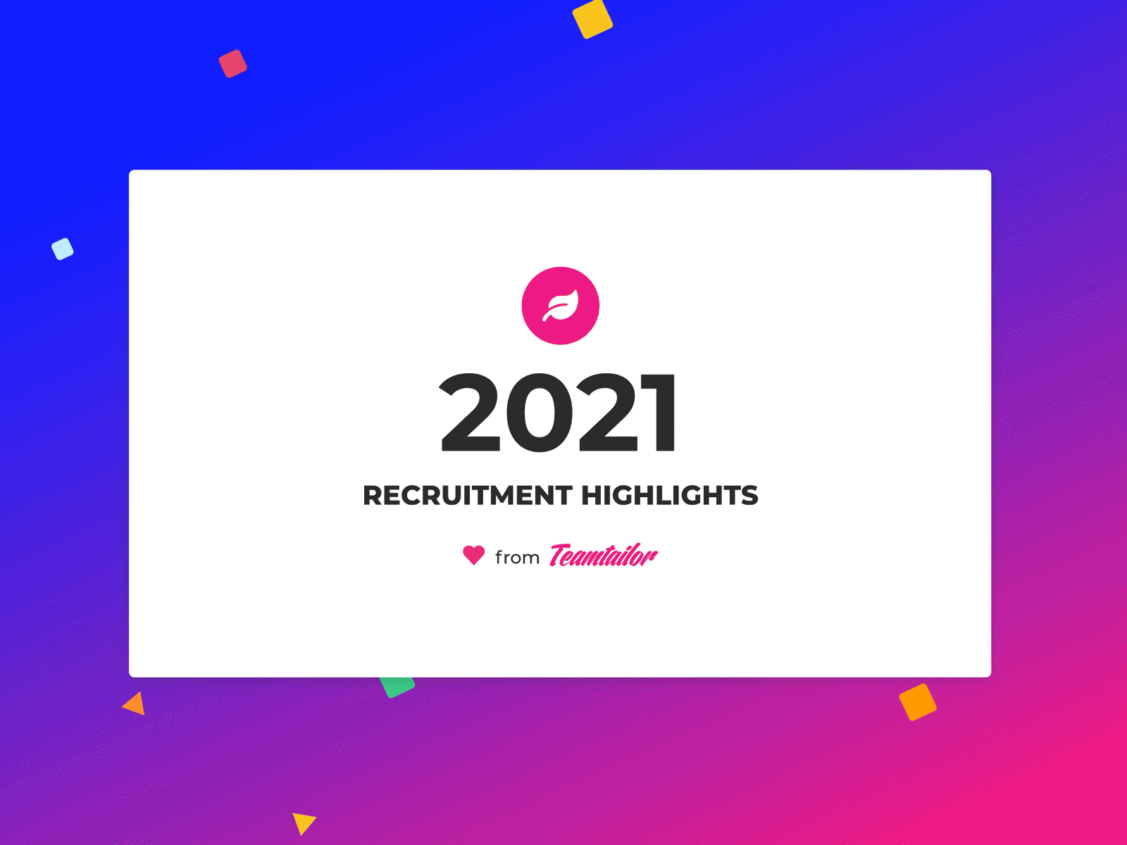 Yearly highlights page animation datavisualization highlights hiring hiringdata recruitment