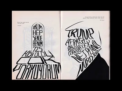 Seyyar Sesler 9 Fanzine covid donaldtrump editorial design fanzine illustration istanbul poster trump type typography underground usa