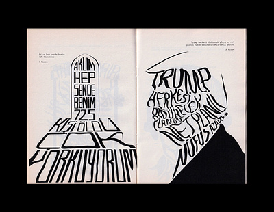 Seyyar Sesler 9 Fanzine covid donaldtrump editorial design fanzine illustration istanbul poster trump type typography underground usa