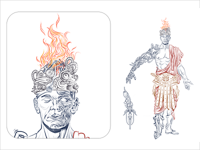 "Azar-Bud" design illustration vector