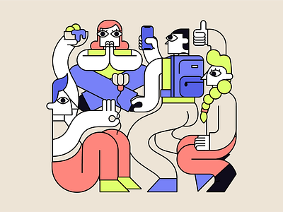 A New Semester adobe art color composition design graphic design illustration illustrator palette re relevant vector