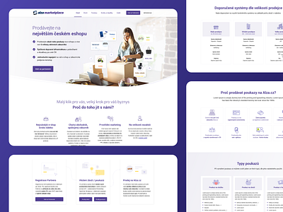 Alza Marketplace website alza landing page marketplace ui ux website