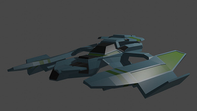 Full on Spaceship 3d design