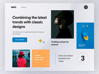 Trending Fashion Website - MGO colorful ui design design fashion header trendy design ui ui resource 2022 web design webdesign website website design