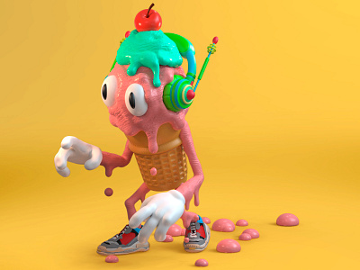 HEATWAVE 3d 3d art arnold render c4d character design design illustration
