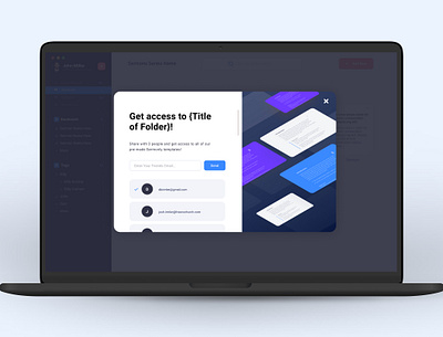Share with your friends! desktop desktop app free free access friends modal popup share share with friends social social media template ui ux