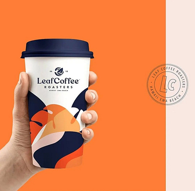 Leaf Coffee Roasters Coffee Cup Design - Packaging Design adobe illustrator brand packaging design branding coffee cup design design designer graphic design graphics illustration illustration logo packaging design photoshop product design typography vector