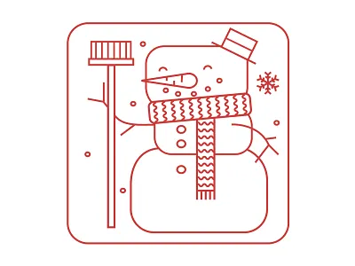 Snowman beer mat christmas hollyday present snow snow man winter