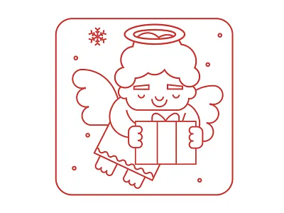 Christkind beer mat christkind christmas hollyday snow winter