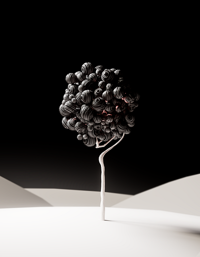 Moon Tree 01 3d abstract c4d redshift render texture