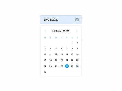 Date picker - Daily UI 080 080 calender daily ui dailyui dailyui006 date date picket day 080 ui ux web design