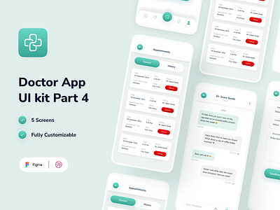 Doctor Appointment App PART 4 app design appointment calculator app design calculator neuphormism design clinic doctor doctor app madicle neuphorimism pharmacy ui design