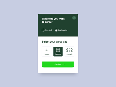 Modal Box app application box design graphic design illustration mobile modal party ui